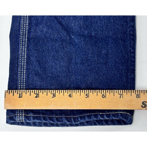 Vintage 1980s Lee Riders Made In USA High Rise Straight Leg Denim Jeans 26x33 - Picture 7 of 10